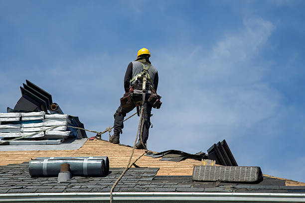 Professional Gutter Installation technician working in Bronx, NY